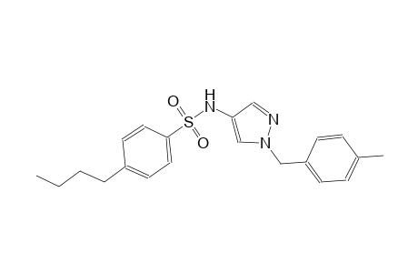 4-butyl-N-[1-(4-methylbenzyl)-1H-pyrazol-4-yl]benzenesulfonamide