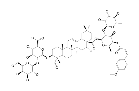 JENISSEENSOSIDE-D;3-O-[BETA-D-GALACTOPYRANOSYL-(1->2)-BETA-D-GLUCURONOPYRANOSYL]-28-O-[[ALPHA-L-RHAMNOPYRANOSYL-(1->2)]-[4-O-CIS-PARA-METHOXYCINNA