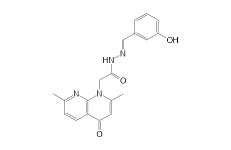 N'-(3-Hydroxybenzylidene)-2-(2,7-dimethyl-4-oxo-1,8-naphthyridin-1(4H)-yl)acetohydrazide