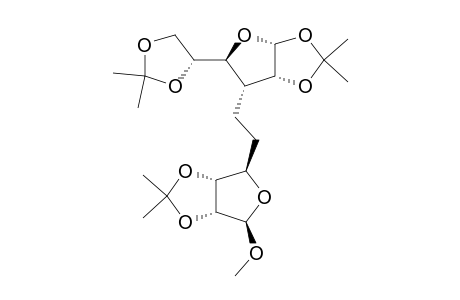3-Deoxy-3-C-[(methyl-5-deoxy-2,3-O-isopropylidene-.beta.-D-ribofuranos-5-yl)methyl]-1,2:5,6-di-O-isopropylidene-.alpha.-D-allfuranose