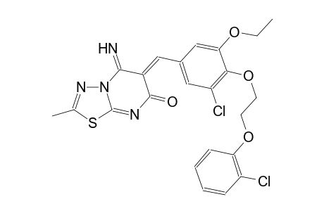 7H-[1,3,4]thiadiazolo[3,2-a]pyrimidin-7-one, 6-[[3-chloro-4-[2-(2-chlorophenoxy)ethoxy]-5-ethoxyphenyl]methylene]-5,6-dihydro-5-imino-2-methyl-, (6Z)-