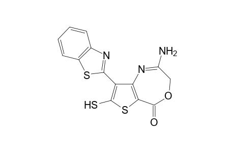 2-Amino-8-(benzo[d]thiazol-2-yl)-7-mercaptothieno[3,2-e][1,4]oxazepin-5(3H)-one