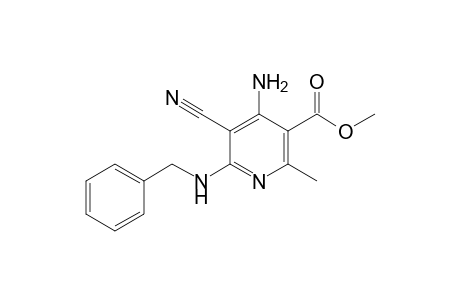 4-Amino-5-cyano-2-methyl-6-benzylamino-nicotinic acid methyl ester