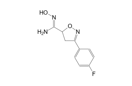 5-isoxazolecarboximidamide, 3-(4-fluorophenyl)-4,5-dihydro-N'-hydroxy-