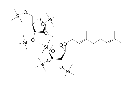 6-O-[.alpha.-L-arabinofuranosyl]-.beta.-geranyl-D-glucopyranoside-hexakis(trimethylsilyl) ether