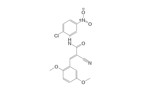 (2E)-N-(2-chloro-5-nitrophenyl)-2-cyano-3-(2,5-dimethoxyphenyl)-2-propenamide