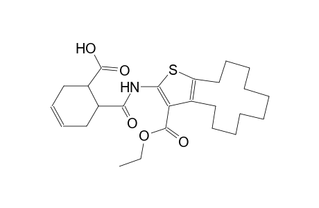6-({[3-(ethoxycarbonyl)-4,5,6,7,8,9,10,11,12,13-decahydrocyclododeca[b]thien-2-yl]amino}carbonyl)-3-cyclohexene-1-carboxylic acid