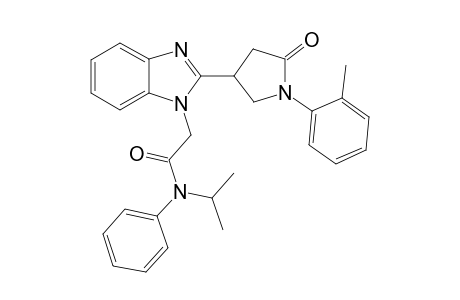 1H-1,3-Benzimidazole-1-acetamide, N-(1-methylethyl)-2-[1-(2-methylphenyl)-5-oxo-3-pyrrolidinyl]-N-phenyl-