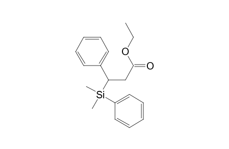 3-[dimethyl(phenyl)silyl]-3-phenyl-propionic acid ethyl ester