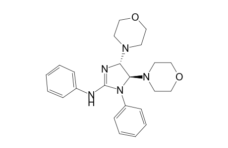 1H-Imidazol-2-amine, 4,5-dihydro-4,5-di-4-morpholinyl-N,1-diphenyl-, trans-