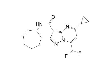 N-cycloheptyl-5-cyclopropyl-7-(difluoromethyl)pyrazolo[1,5-a]pyrimidine-3-carboxamide