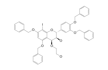 3',4',5,7-TETRA-O-BENZYL-4-BETA-(2-HYDROXYETHOXY)-8-IODOCATECHIN