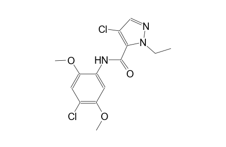 4-chloro-N-(4-chloro-2,5-dimethoxyphenyl)-1-ethyl-1H-pyrazole-5-carboxamide