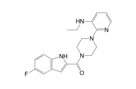 1-[(5-Fluoroindol-2-yl)carbonyl]-4-[3-(ethylamino)-2-pyridyl]piperazine