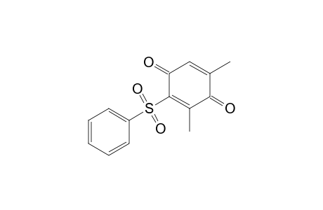2-(benzenesulfonyl)-3,5-dimethyl-1,4-benzoquinone