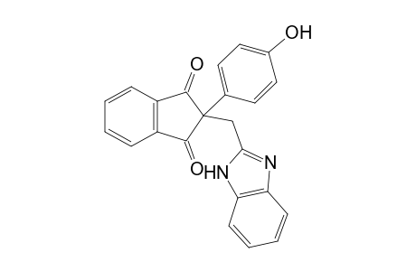 Indane-1,3-dione, 2-(2-benzimidazol-2-yl)methyl-2-(4-hydroxyphenyl)-