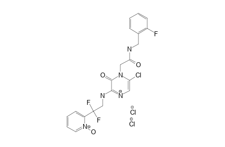 2-FLUOROBENZYL-3-(2,2-DIFLUORO-2-(2-PYRIDYL-N-OXIDE)-ETHYLAMINO)-6-CHLOROPYRAZIN-2-ONE-1-ACETAMIDE