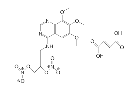 (2E)-2-butenedioic acid compound with 2-(nitrooxy)-1-{[(6,7,8-trimethoxy-4-quinazolinyl)amino]methyl}ethyl nitrate (1:1)