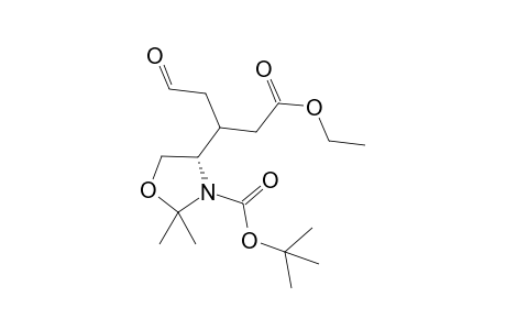 (4S,1'RS)-(1'-Ethoxycarbonylmethyl-3'-oxopropyl)-2,2-dimethyloxazolidine-3-carboxylic acid tert-butyl ester