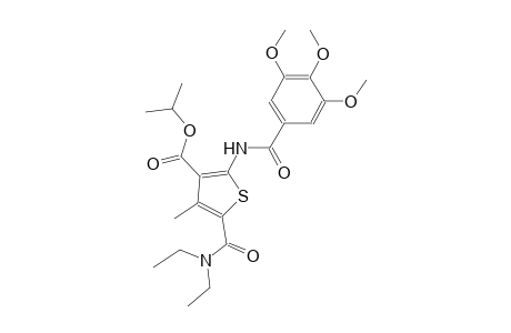 isopropyl 5-[(diethylamino)carbonyl]-4-methyl-2-[(3,4,5-trimethoxybenzoyl)amino]-3-thiophenecarboxylate