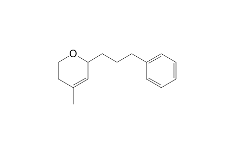 4-methyl-6-(3-phenylpropyl)-3,6-dihydro-2H-pyran