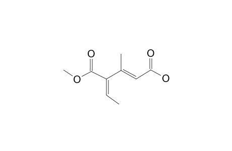 3-Methyl-4-(methoxycarbonyl)hexa-2,4-dienoic acid