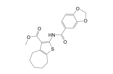 methyl 2-[(1,3-benzodioxol-5-ylcarbonyl)amino]-5,6,7,8-tetrahydro-4H-cyclohepta[b]thiophene-3-carboxylate