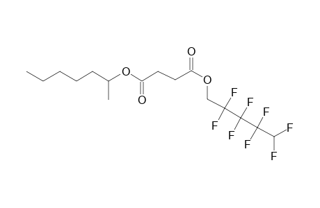 Succinic acid, 2,2,3,3,4,4,5,5-octafluoropentyl 2-heptyl ester