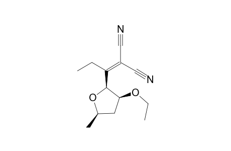 2-[1-[(2S,3S,5R)-3-ethoxy-5-methyl-2-oxolanyl]propylidene]propanedinitrile