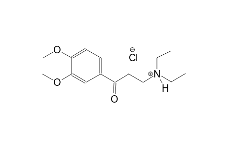 benzenepropanaminium, N,N-diethyl-3,4-dimethoxy-gamma-oxo-, chloride