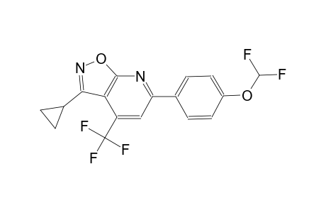 isoxazolo[5,4-b]pyridine, 3-cyclopropyl-6-[4-(difluoromethoxy)phenyl]-4-(trifluoromethyl)-