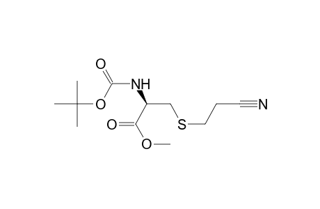(2R)-2-(tert-butoxycarbonylamino)-3-(2-cyanoethylthio)propionic acid methyl ester