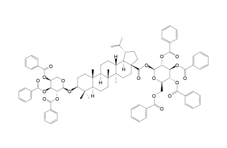 28-O-2,3,4,6-TETRA-O-BENZOYL-BETA-D-GLUCOPYRANOSYLBETULINIC_ACID_3-BETA-O-2,3,4-TRI-O-BENZOYL-ALPHA-L-ARABINOPYRANOSIDE