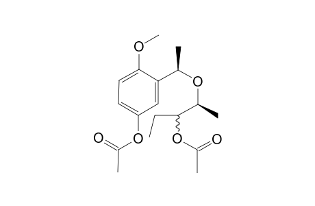 Acetic acid 3-[(R)-1-((S)-2-acetoxy-1-methyl-butoxy)-ethyl]-4-methoxy-phenyl ester
