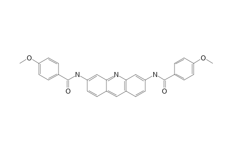 4-methoxy-N-[6-[(4-methoxybenzoyl)amino]acridin-3-yl]benzamide