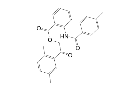 benzoic acid, 2-[(4-methylbenzoyl)amino]-, 2-(2,5-dimethylphenyl)-2-oxoethyl ester
