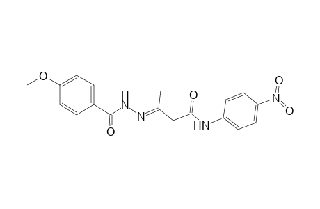 Butanamide, 3-(4-methoxybenzoylhydrazono)-N-(4-nitrophenyl)-