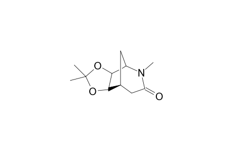 5-exo,6-exo-Isopropylidenedioxy-2-methyl-2-azabicyclo[3.2.1]octan-3-one