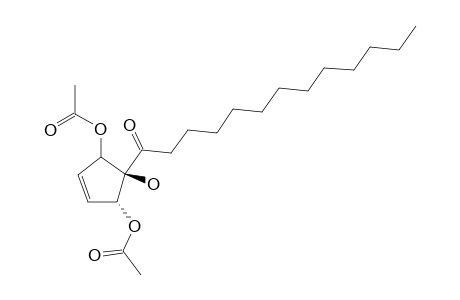 1,4-DI-O-ACETYL-HYGROPHORONE-E-(12);1-(2,5-DIACETOXY-1-HYDROXY-CYCLOPENT-3-ENYL)-TRIDECAN-1-ONE