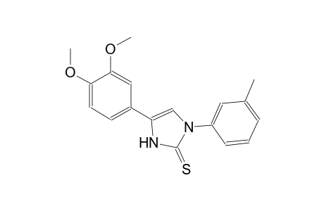 2H-imidazole-2-thione, 4-(3,4-dimethoxyphenyl)-1,3-dihydro-1-(3-methylphenyl)-
