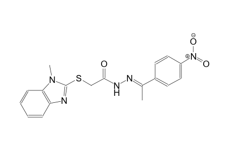 acetic acid, [(1-methyl-1H-benzimidazol-2-yl)thio]-, 2-[(E)-1-(4-nitrophenyl)ethylidene]hydrazide