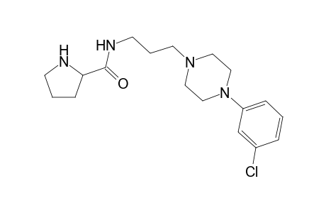 N-[3-[4-(3-chlorophenyl)piperazin-1-yl]propyl]pyrrolidine-2-carboxamide