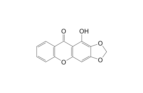 10H-1,3-Dioxolo[4,5-b]xanthen-10-one, 11-hydroxy-