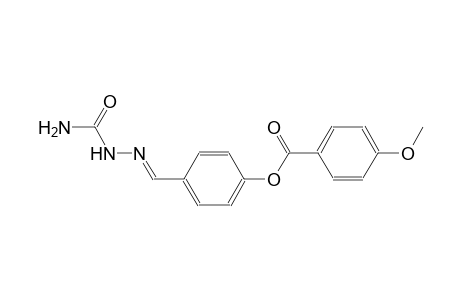 4-{(E)-[2-(aminocarbonyl)hydrazono]methyl}phenyl 4-methoxybenzoate