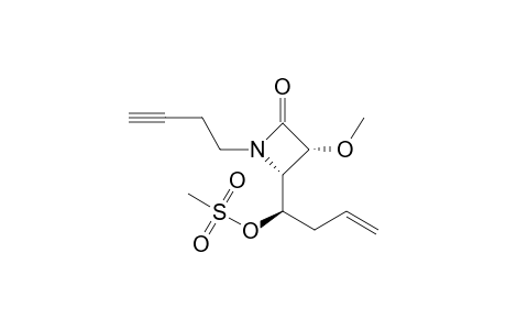 (3R,4S)-1-(3-Butynyl)-4-[(R)-1-hydroxy-3-butenyl]-3-methoxy-2-azetidinone methanesulfonate