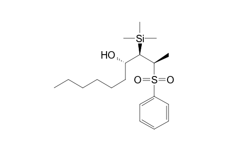 2R*,3R*,4S*-2-(Phenylsulfonyl)-3-(trimethylsilyl)decan-4-ol