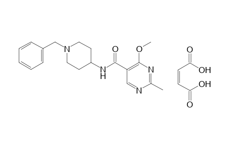 N-(1-benzyl-4-piperidyl)-4-methoxy-2-methyl-5-pyrimidinecarboxamide, maleate(1.1)