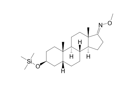 Monotrimethylsilyl 3.beta.-hydroxy-5.beta.-androstane-17-one methoxime