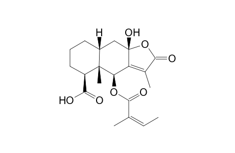 8.beta.-Hydroxy-6.beta.-angeloyl-eremophil-7(11)-en-8.alpha,12-olide - 15-oic Acid