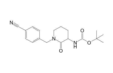 N-(p-Cyanobenzyl)-3-[(t-butoxycarbonyl)amino]-piperidin-2-one